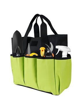 Portable Garden Tool Bag with 16 Pockets & Handle, Durable Waterproof